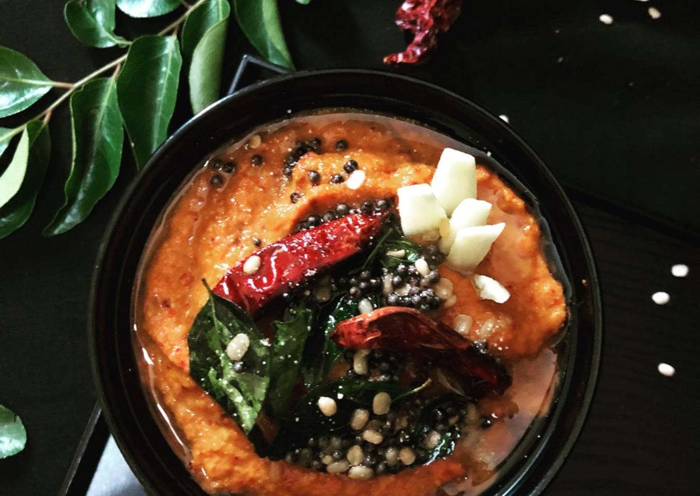 Pachi Mamidikaya Pachadi (Raw Mango Chutney - Andhra style)