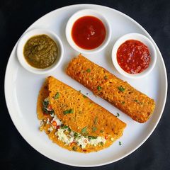 A picture of Healthy Savoury Pancake : Chilla.