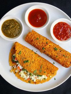 A picture of Healthy Savoury Pancake : Chilla.