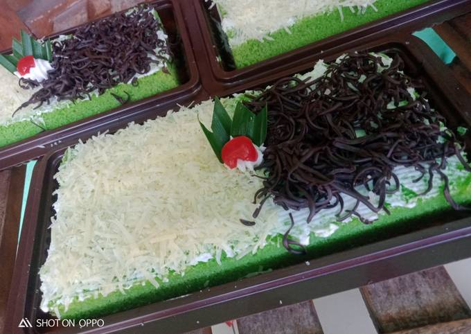 Resep Resep Brownies kukus pandan enak lembut ekonomis Anti Gagal