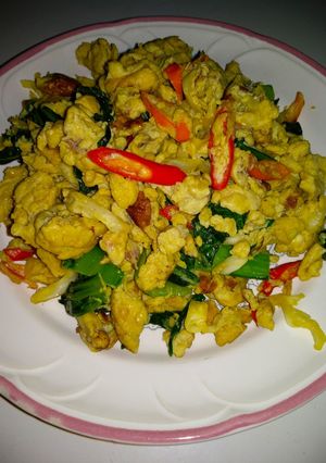Foto resep Orak arik telur sawi kol
