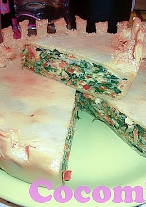Una foto de Tarta de verduras 🥬🥕🧅🫑🧀🍖