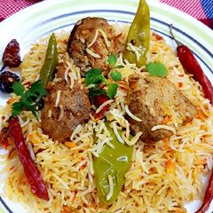 A picture of Tuna fish biryani.
