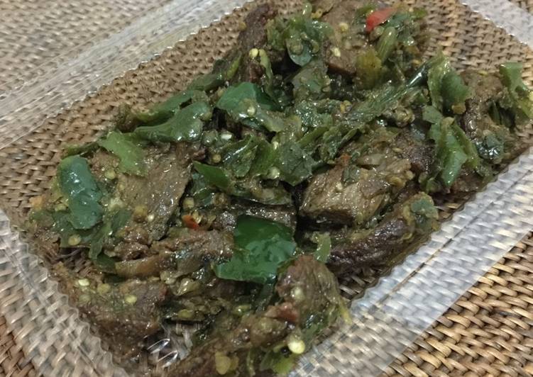 Resep: Dendeng batokok lado ijo Murah