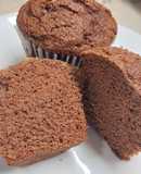 Muffins de chocolate y muffins de chocolate y frutos secos