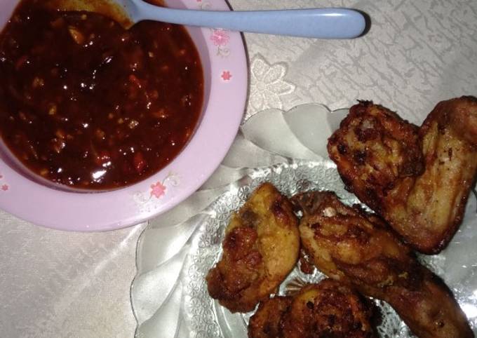 Ayam goreng saus szechuan