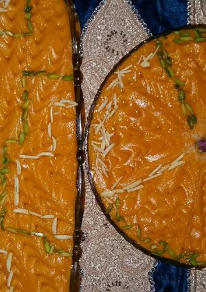 عکسی از دستور حلوا هویج