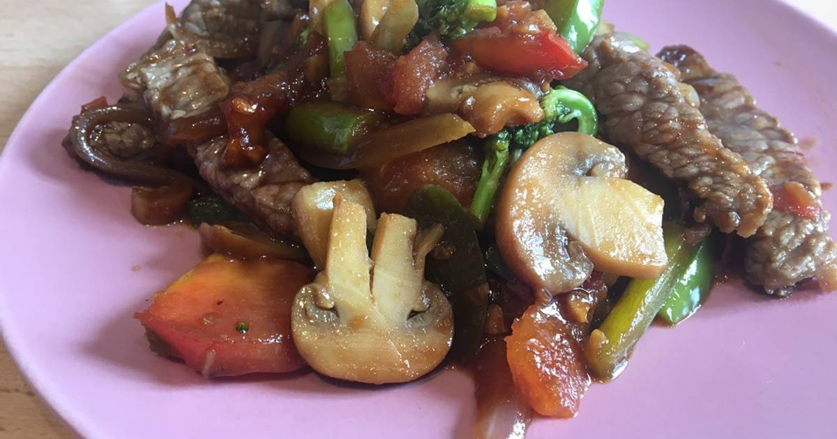 Carne oriental con verduras Receta de La Toya- Cookpad