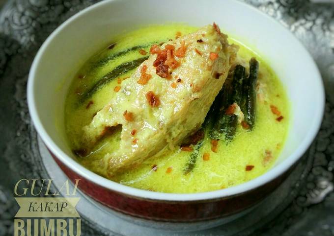 Standar Bagaimana cara bikin Gulai Kakap Bumbu Kuning  istimewa