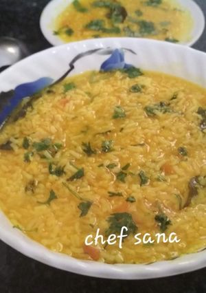 A picture of Geda khichdi.