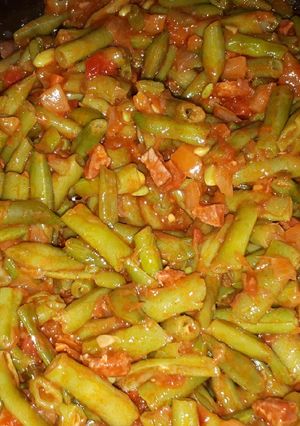 Foto principal de Judías verdes con pisto y chorizo