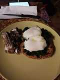 Bruschetta with Spinach and Poached Egg