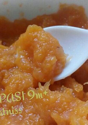 Foto resep Mashed Butternut Pumpkin Strawberry Apple (MPASI 9m+)
