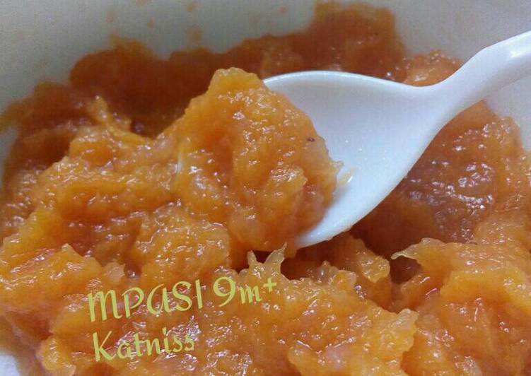 Mashed Butternut Pumpkin Strawberry Apple (MPASI 9m+)