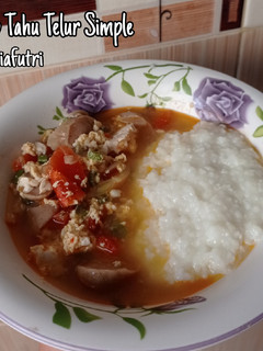 Foto resep Sup Tahu Telur Simple