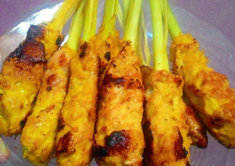 Resep Sate lilit ayam+udang oleh Silviehena - Cookpad