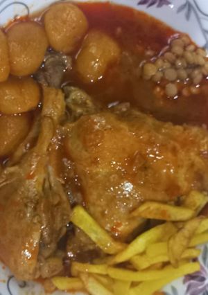 عکسی از دستور خورش آلو بخارا