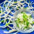Grated radish salad (mooli ka laccha)