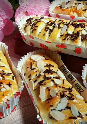 Foto resep Roti Isi Pisang Coklat Keju