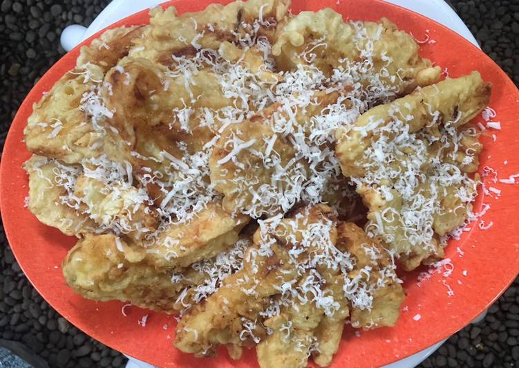 Masakan Unik Goreng Pisang Kipas Keju Sedap