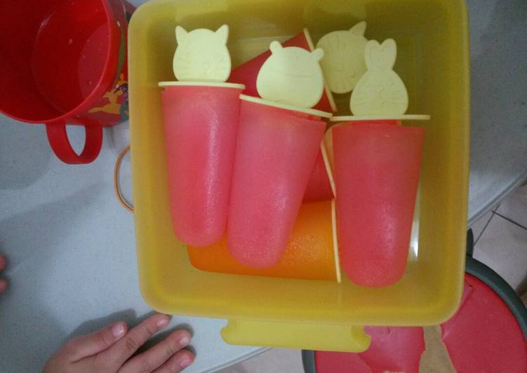 Cara Gampang Menyiapkan Sorbet (es krim rasa buah) jas jus Anti Gagal