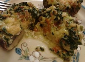Una foto de Champiñones rellenos