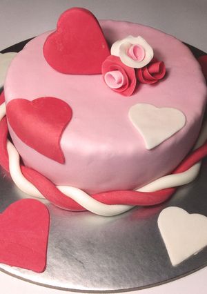 Una foto de Tarta de San Valentín