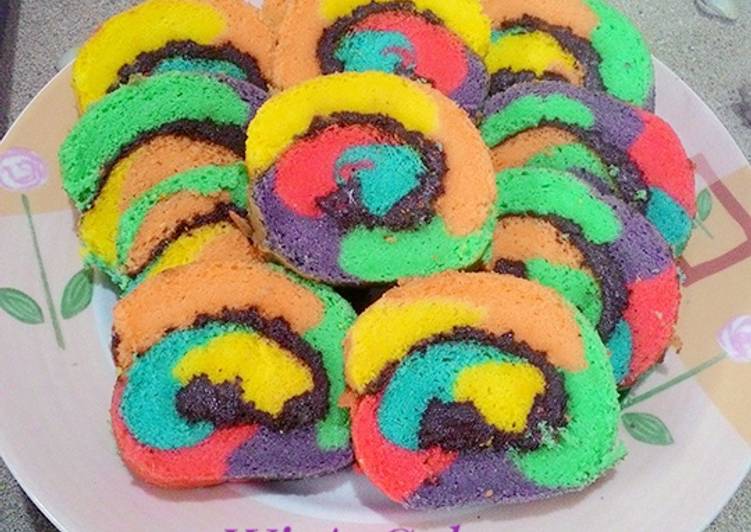 Bolu Gulung Rainbow