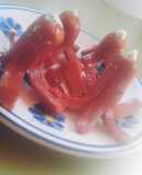 Vienesa con forma de pulpo