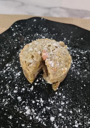 Une photo de Mi-cuit à la pistache et chocolat blanc