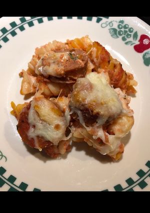 A picture of 2 Cheese Keilbasa Casserole.