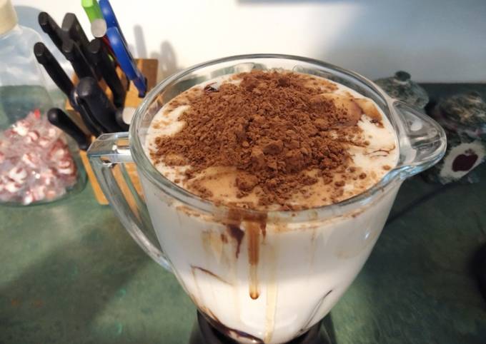 Easiest Way to Prepare Jamie Oliver Banana chocolate shake. Aka the best damn shake in the world. 🙂