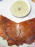 Tomato Rava Dosa with Coconut Chutney