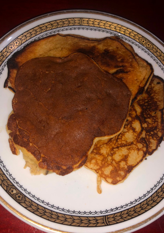 Una foto de Hotcakes o panqueques de banana