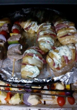 Una foto de Papas rebanadas al horno