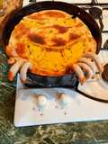Pasta frolla con risotto ai funghi Halloween