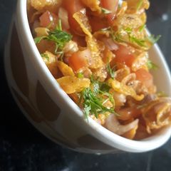 A picture of Cornflakes chaat.