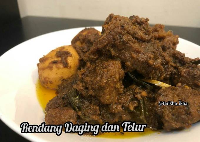 Rendang Daging dan Telur