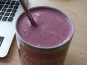 A picture of peanut butter smoothie