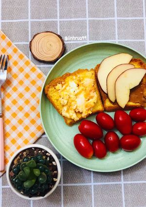 Hình của món EatcleanBánh mì hạnh nhân keto không tinh bột 🥪.