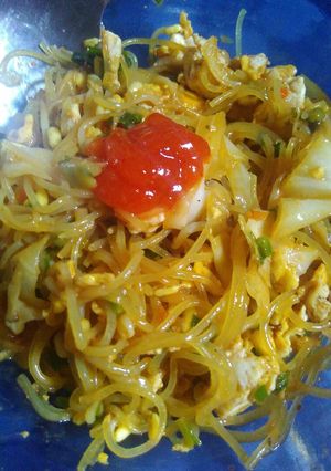 Foto resep Bihun nyemek pedas🍝