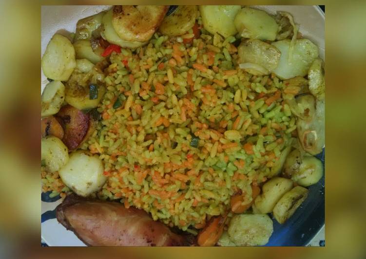 Recipe of Award-winning 3 coloured Fried rice