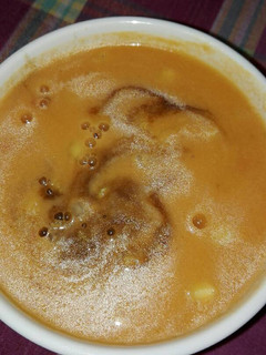 Una foto de Gazparejo con vinagre de Módena (ingredientes de gazpacho con textura de salmorejo)