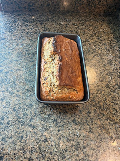 A picture of Banana Bread (with Nuts).