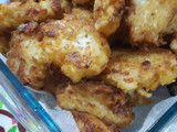 Torrejas de arroz, cebolla y paleta