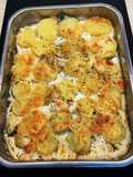 Salmon, Potato, and Zucchini Gratin
