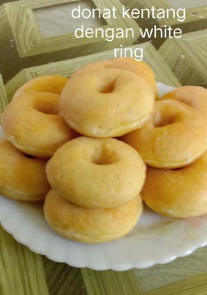 Foto resep Donat kentang dengan white ring