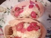A picture of taco bowls
