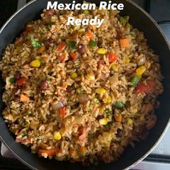 A picture of Mexican Rice.