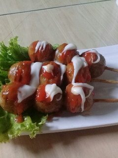 Foto resep Sate bakso jamur tempe gembos bakar